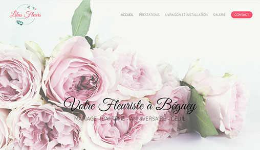 lilas-fleurs.fr, site web réalisé par l'agence Gadvert à Bordeaux