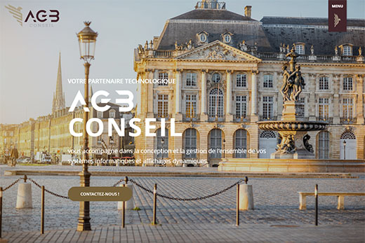 agbconseil.fr, site web réalisé par l'agence Gadvert à Bordeaux