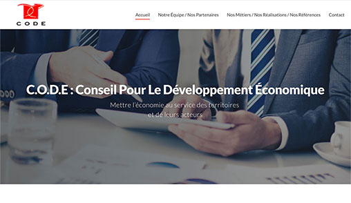 code-consultants.fr, site web réalisé par l'agence Gadvert à Bordeaux