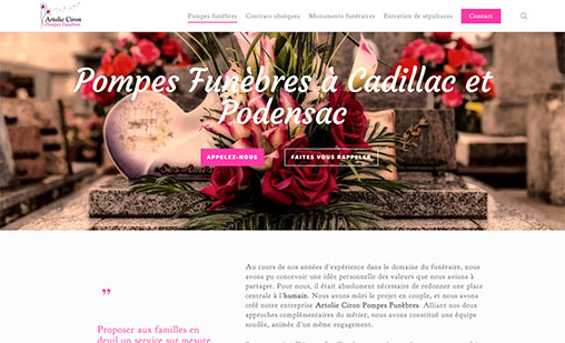 pfac.fr, site web réalisé par l'agence Gadvert à Bordeaux